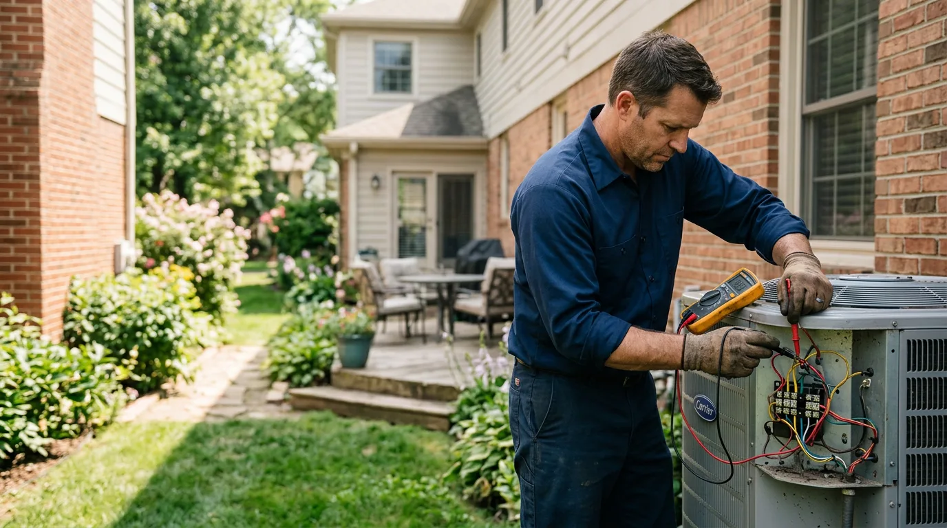 HVAC technician working near Elmdale, KS